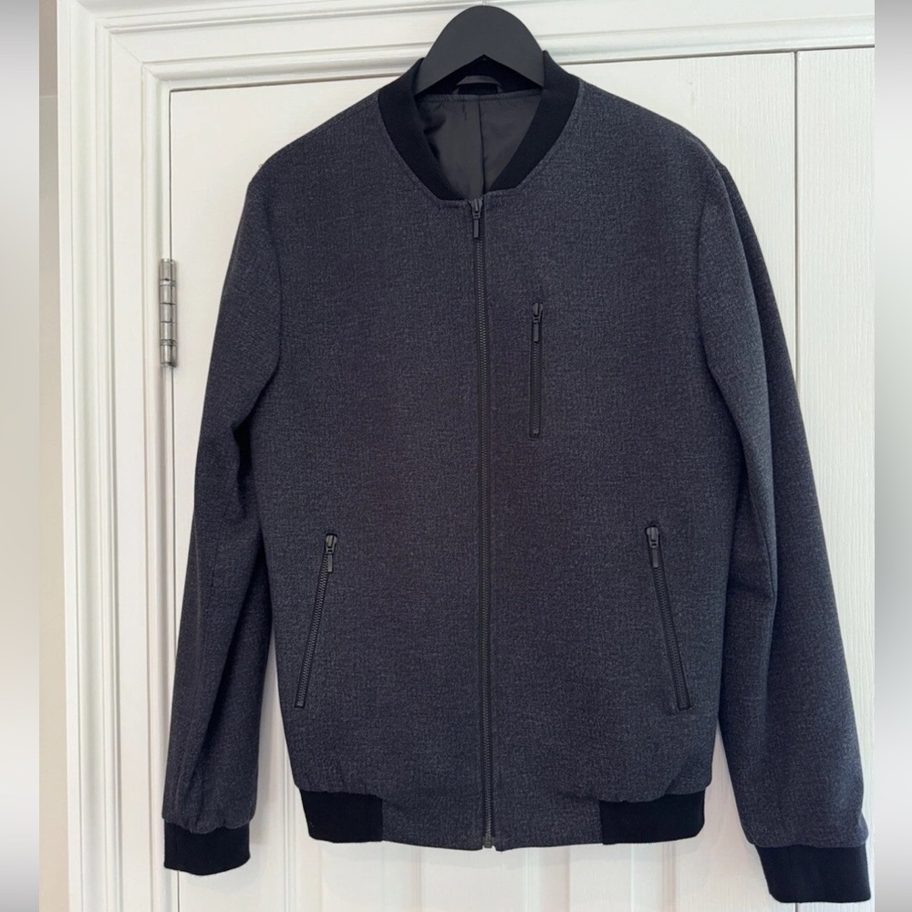 Topman textured bomber jacket